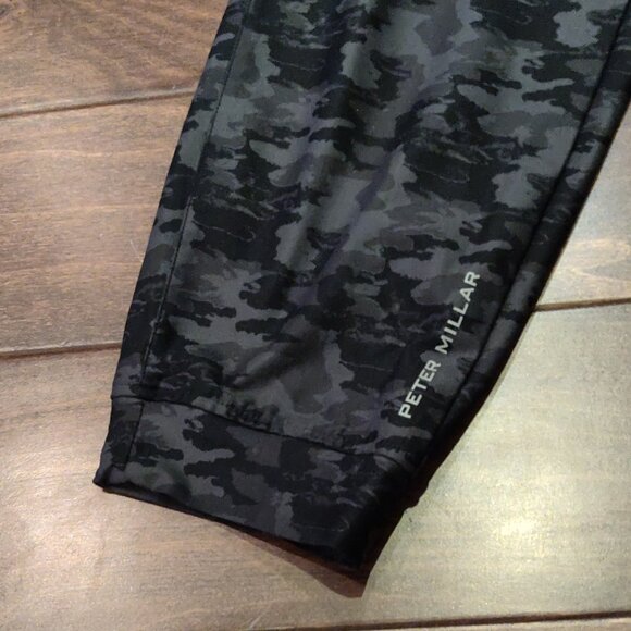 Peter Millar Atlas Joggers In Black/Grey Camo SIZE LARGE - Picture 4 of 8